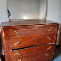 Comò arte povera con specchio