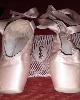 Scarpe danza Sansha taglia 8 larghezza X