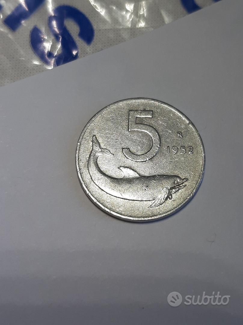 moneta 5 lire 1952 valore