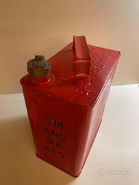 Latta tanica Shell e BP d'epoca vintage 8 Litri