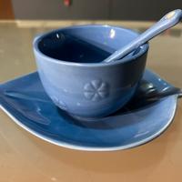 Tazza con piattino artistico