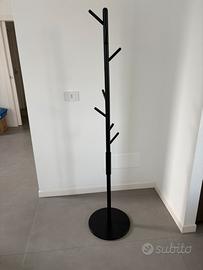 Appendiabiti da terra legno nero