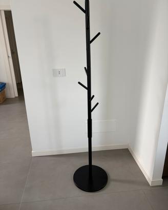 Appendiabiti da terra legno nero
