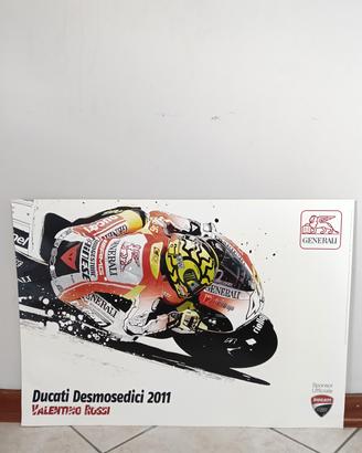 Poster Cartellone DUCATI Desmosedici 2011 Valentin