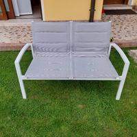 divanetto in alluminio da esterno