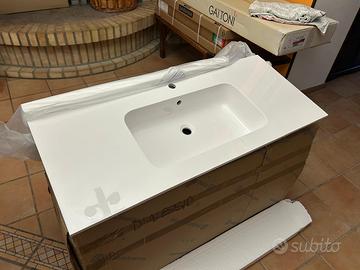 Lavandino 120cm  a cassetti con specchio