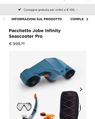 Jobe acquascooter nuovo PROF