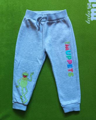 Pantaloni grigi da bambino,in cotone,Muppets 18/24