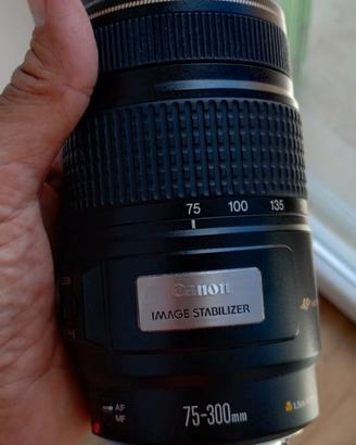 Zoom canon 75-300 f 4-5.6 is usm stabilizzato