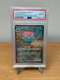 Carta pokémon 151 Venusaur Ex psa 8 Ita