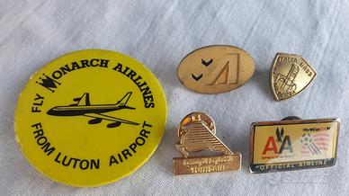 spilla  badge compagnia aerea vintage           