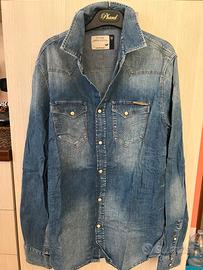 Camicia Gas Jeans slim fit denim taglia M