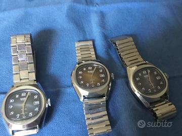 3 orologi vintage uomo a carica manuale nuovi