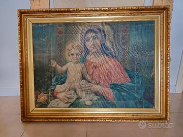 Quadro antica stampa su tela