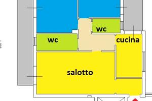 Appartamento di 3 vani con sovrastante lastrico