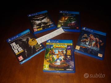 mini lotto stock collezione di 5 giochi top x ps4