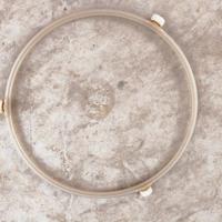 Forno a microonde piatto in vetro con supporto 