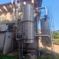 Impianto di abbattimento solventi
