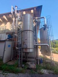 Impianto di abbattimento solventi