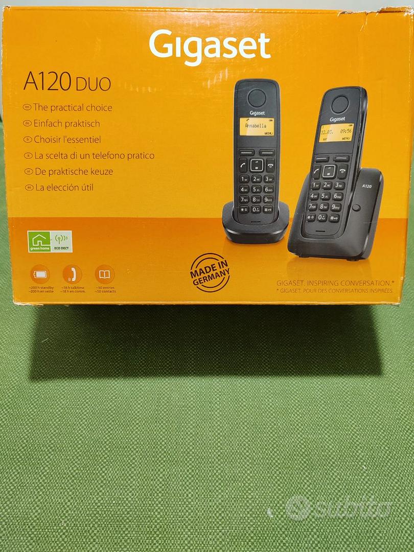 CORDLESS GIGASET A 120 DUO - Telefonia In vendita a Barletta-Andria-Trani