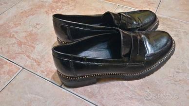 Scarpe da donna lucide elegante casual