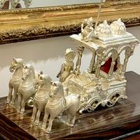 Carro di Krishna e Arjuna - scultura indiana