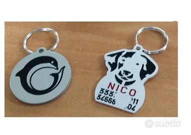 Targhetta targa ciondolo per cane gatto personaliz