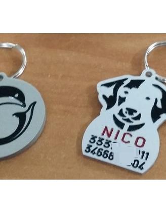 Targhetta targa ciondolo per cane gatto personaliz