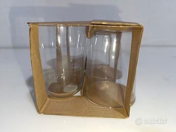 Set bicchieri piccoli e grandi vetro