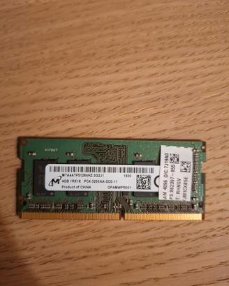 Lotto 4 RAM Notebook SO-DIMM DDR4 e DDR3