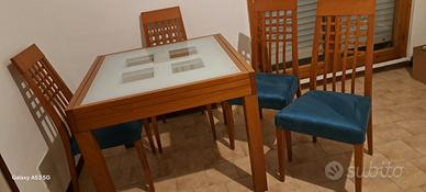 Tavolo e 4 sedie Calligaris