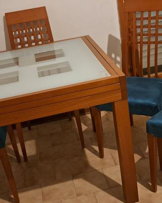 Tavolo e 4 sedie Calligaris