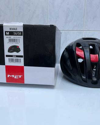 Casco per bici met rivale