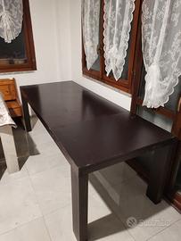 Tavolo in Legno Massello 10 Persone 90x160x220cm