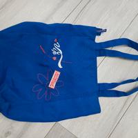 Borsa Monella Vagabonda blu con paillettes