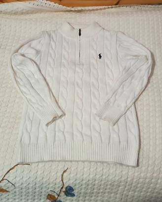Miglione bianco RL con cerniera 