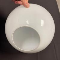 Sfera di ricambio bianca in vetro opalina