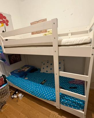 Letto a Castello IKEA MYDAL (Bianco) – Come Nuovo!