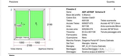 Infissi nuovi PVC bianchi