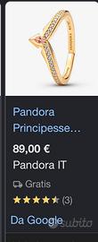 Anello Pandora principesse Disney
