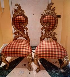 Potrone Sedie stile barocco