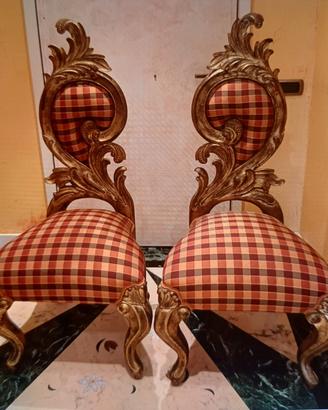 Potrone Sedie stile barocco