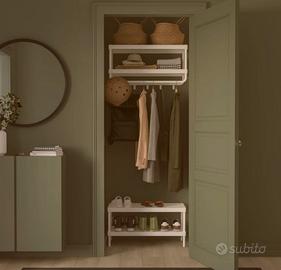 Ikea Mackapar appendiabiti + scarpiera bianca met
