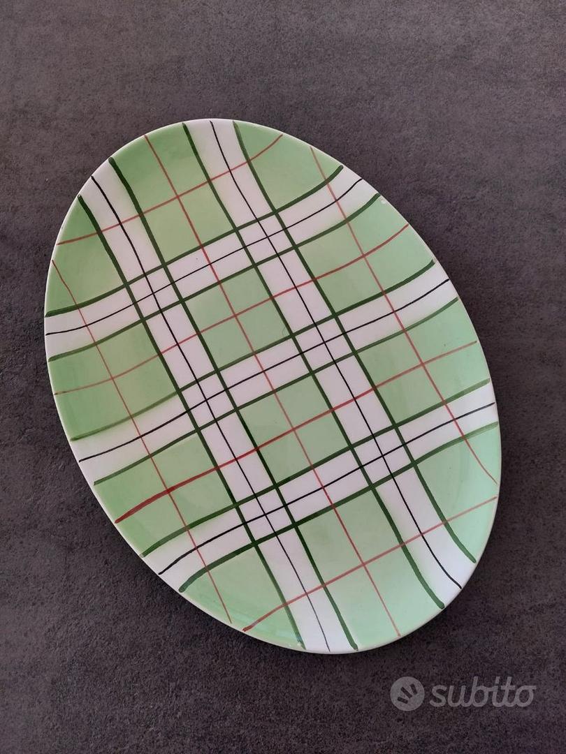 Piatto Portata Con Alzatina In Vetro - Diametro 18 Cm, Motivo In Rilievo - Foto 3