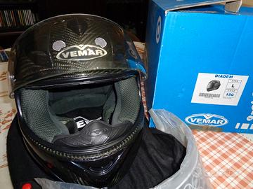 Casco integrale VEMAR in fibra di carbonio