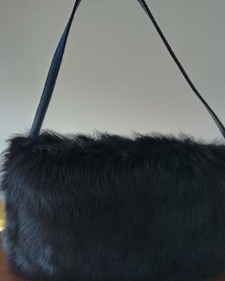 Borsa baguette in vera pelliccia di Ruffo Pelle