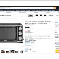 Forno mini - Ventilato - DELONGHI - EO20792 -