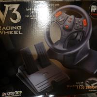 Volante +pedaliera per video giochi