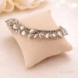 BRACCIALE ARGENTO 925 CON CHARMS CUORE