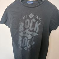 T.Shirt nera e stampe tg. XS marca Smiling London